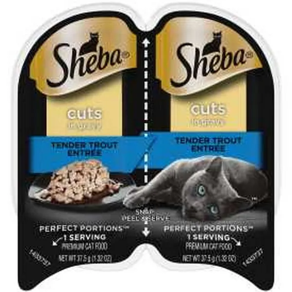 24/2.65 oz. Sheba Perfect Portions Trout Cuts - Items on Sale Now